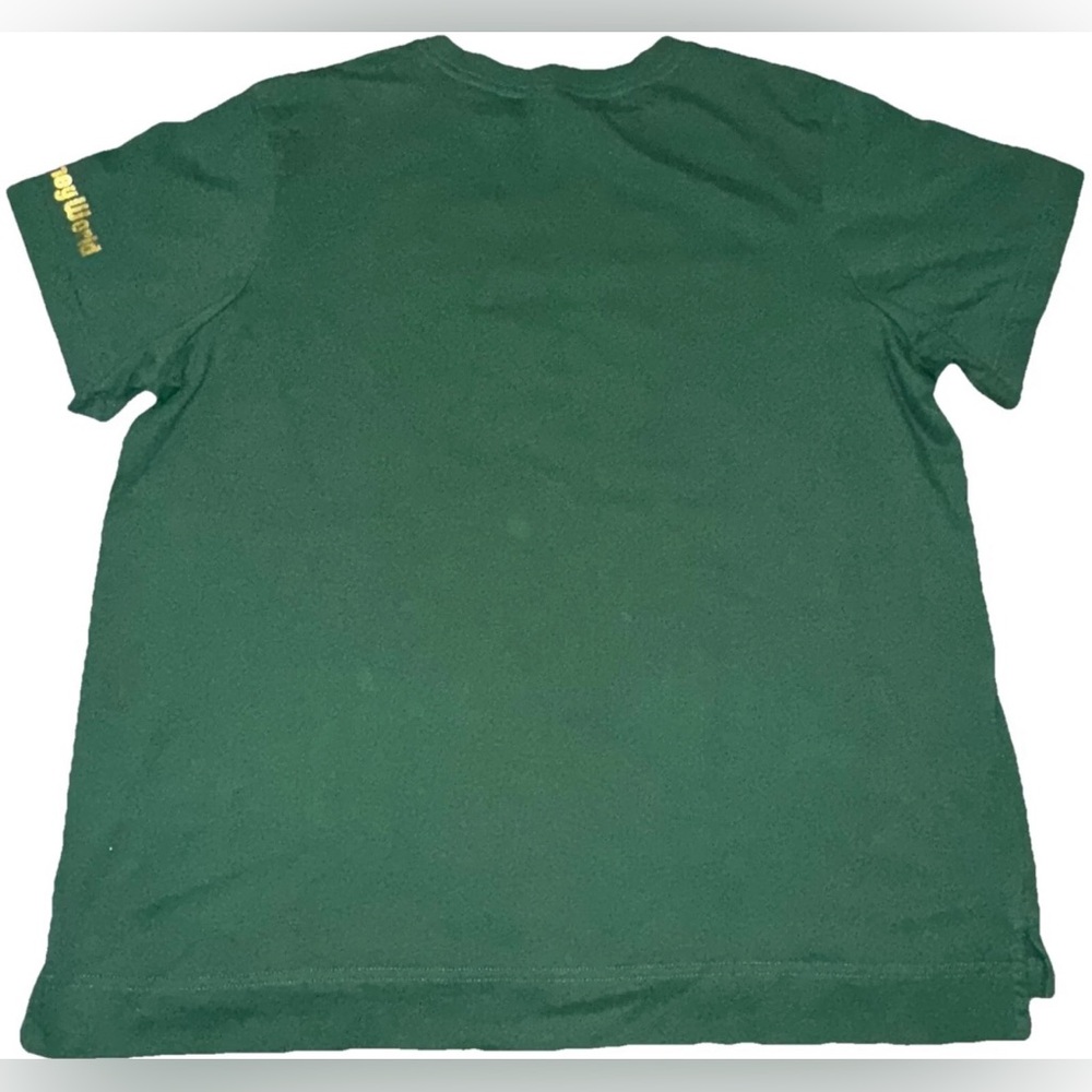 Walt Disney World Christmas Holiday Olive Green Graphic Short Slv Tee Shirt Sz L - Picture 5 of 5